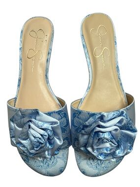 JESSICA SIMPSON FLORAL SLIDES